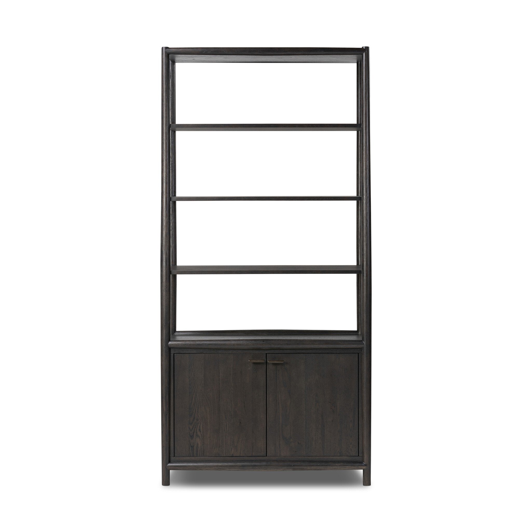 Glenview Bookcase - Smoked Black Oak