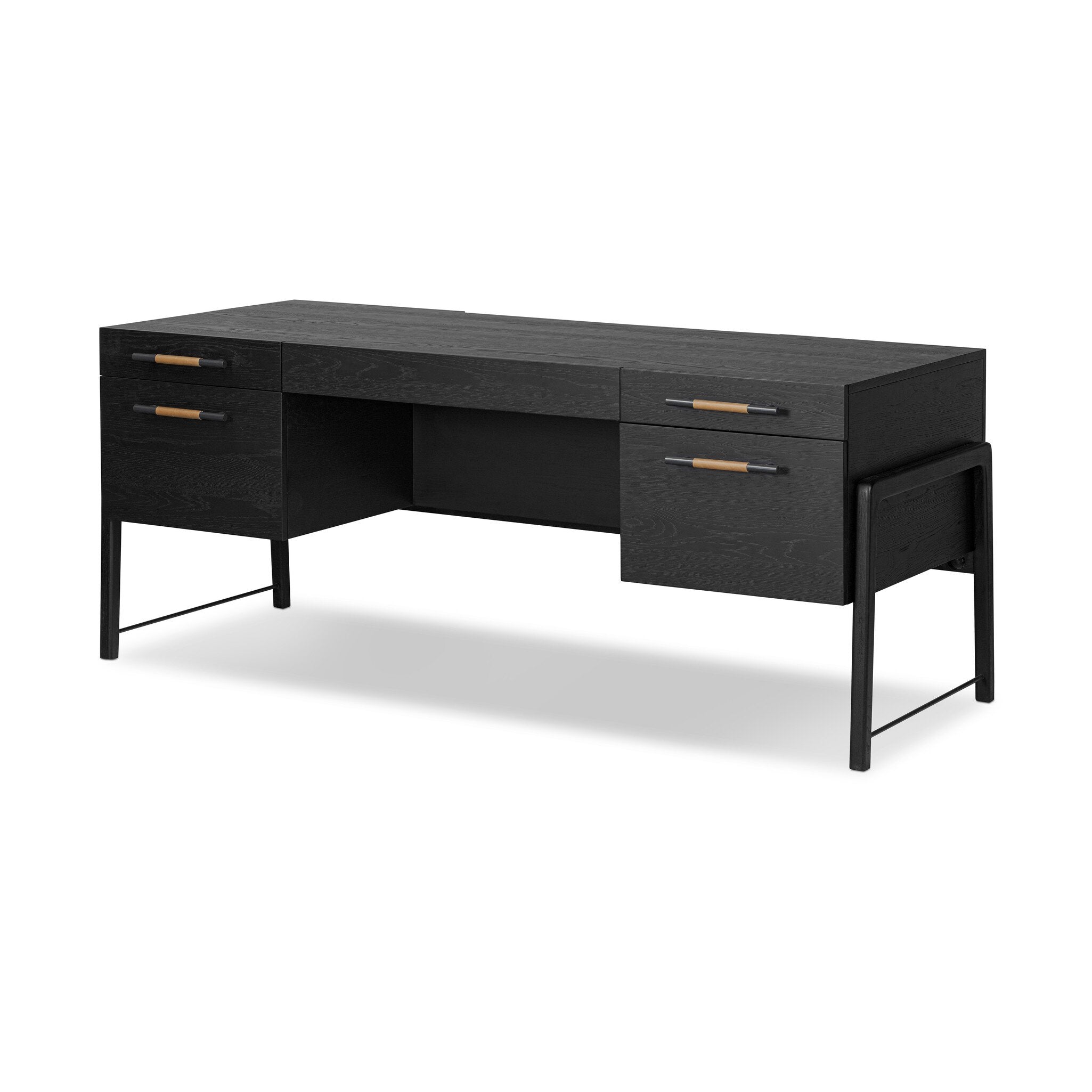 Rosedale Executive Desk - Ebony Oak Veneer