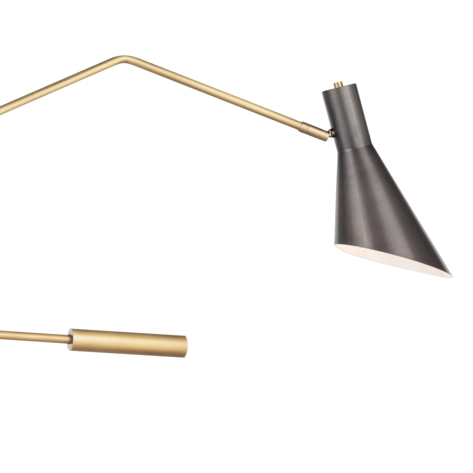 Spyder Chandelier (Blackened Brass and Natural Brass)