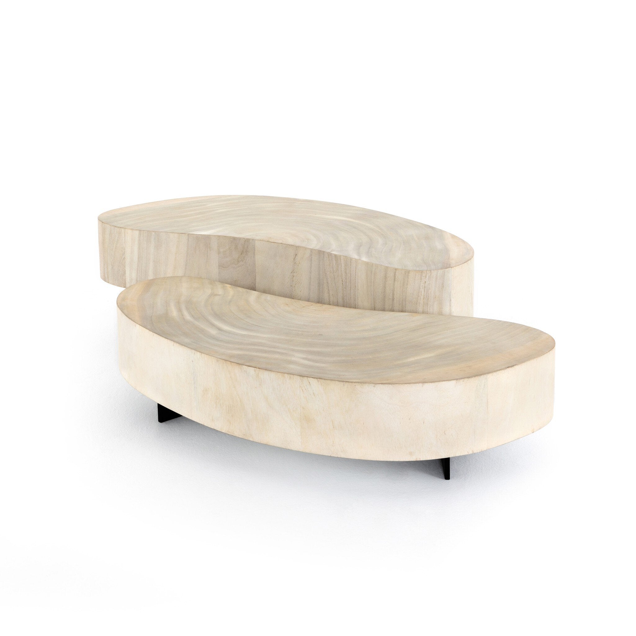 Avett Coffee Table Set - Bleached Guanacaste Oyster