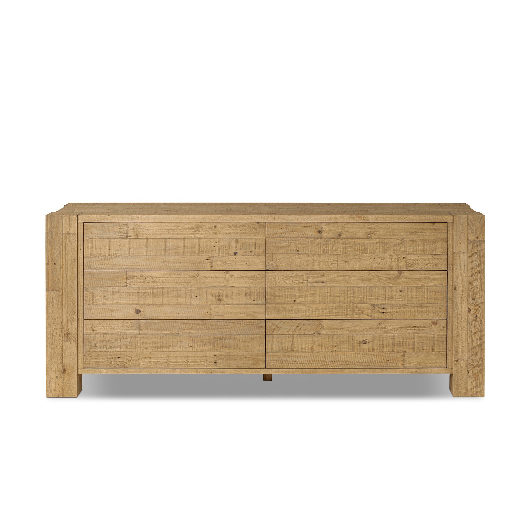 Perot 6 Drawer Dresser - Light Blonde Pine