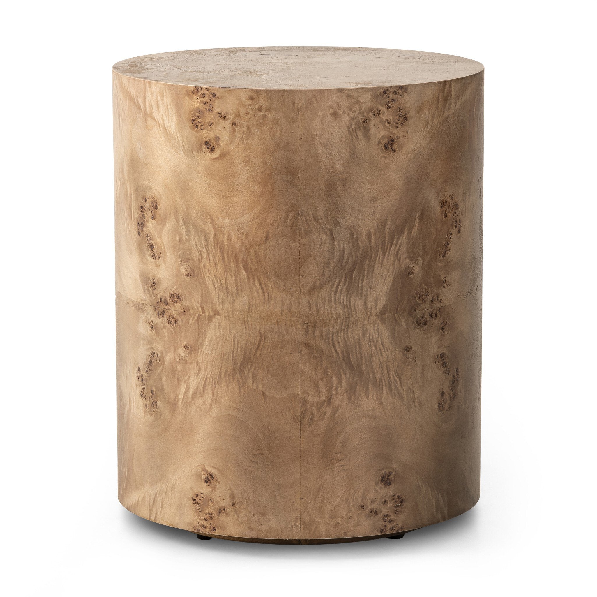 Caya End Table - Caramel Burl