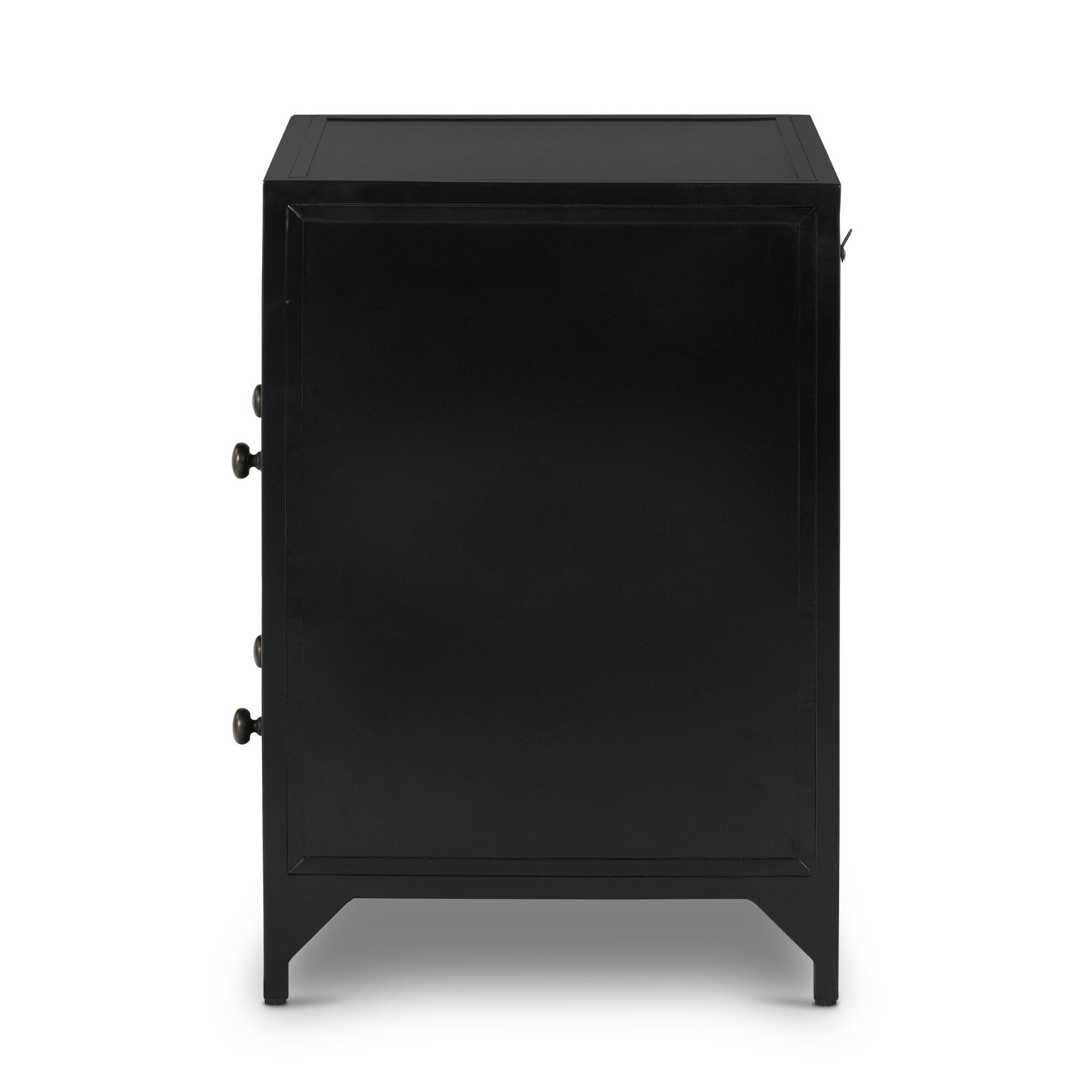 Belmont 2 Drawer Nightstand - Black