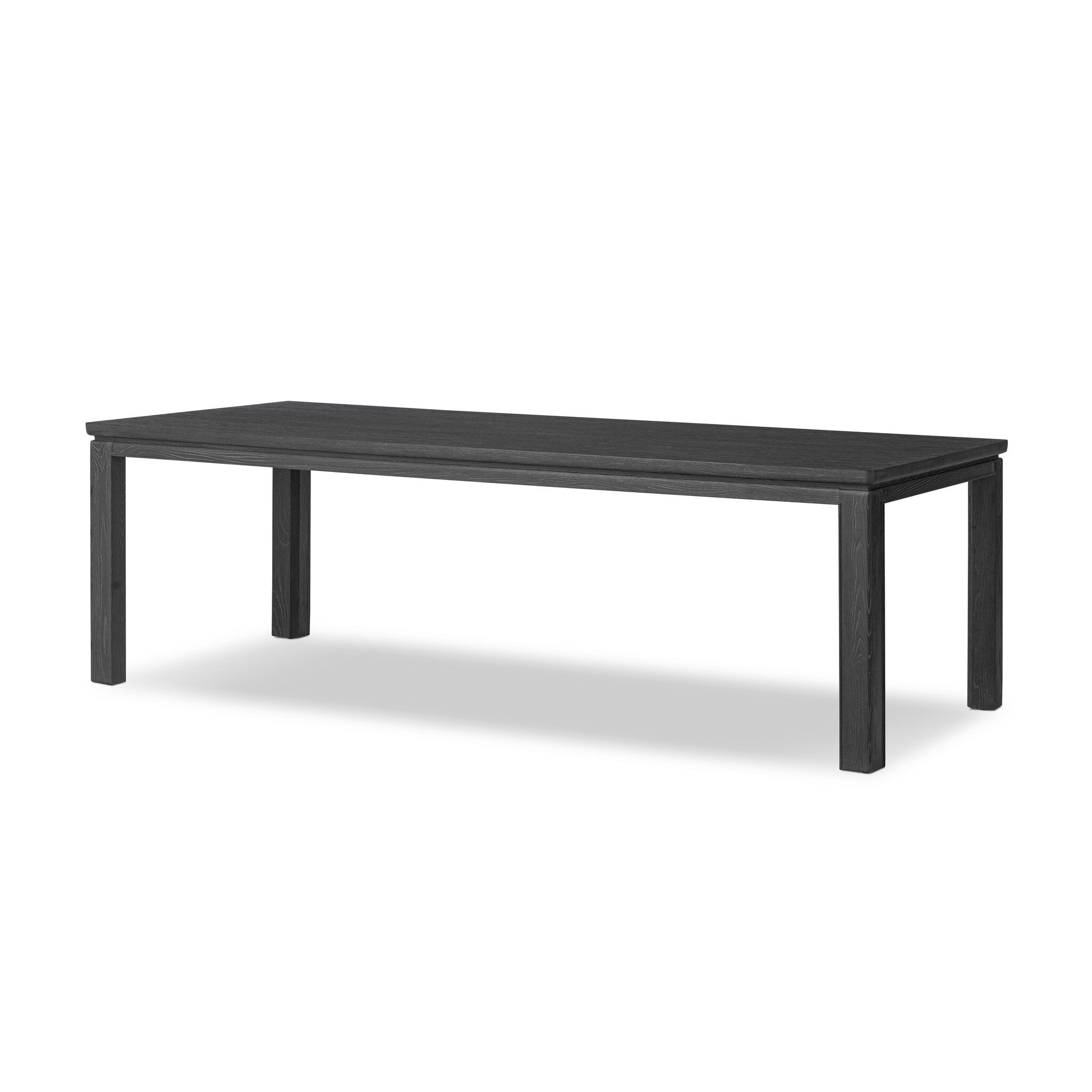 Oman Dining Table - Rustic Black Veneer
