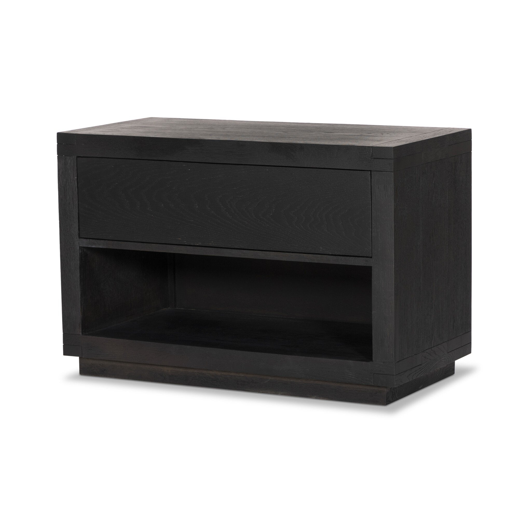 Warby Nightstand - Worn Black Veneer