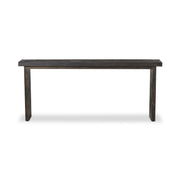 Warby Console Table - Worn Black Veneer