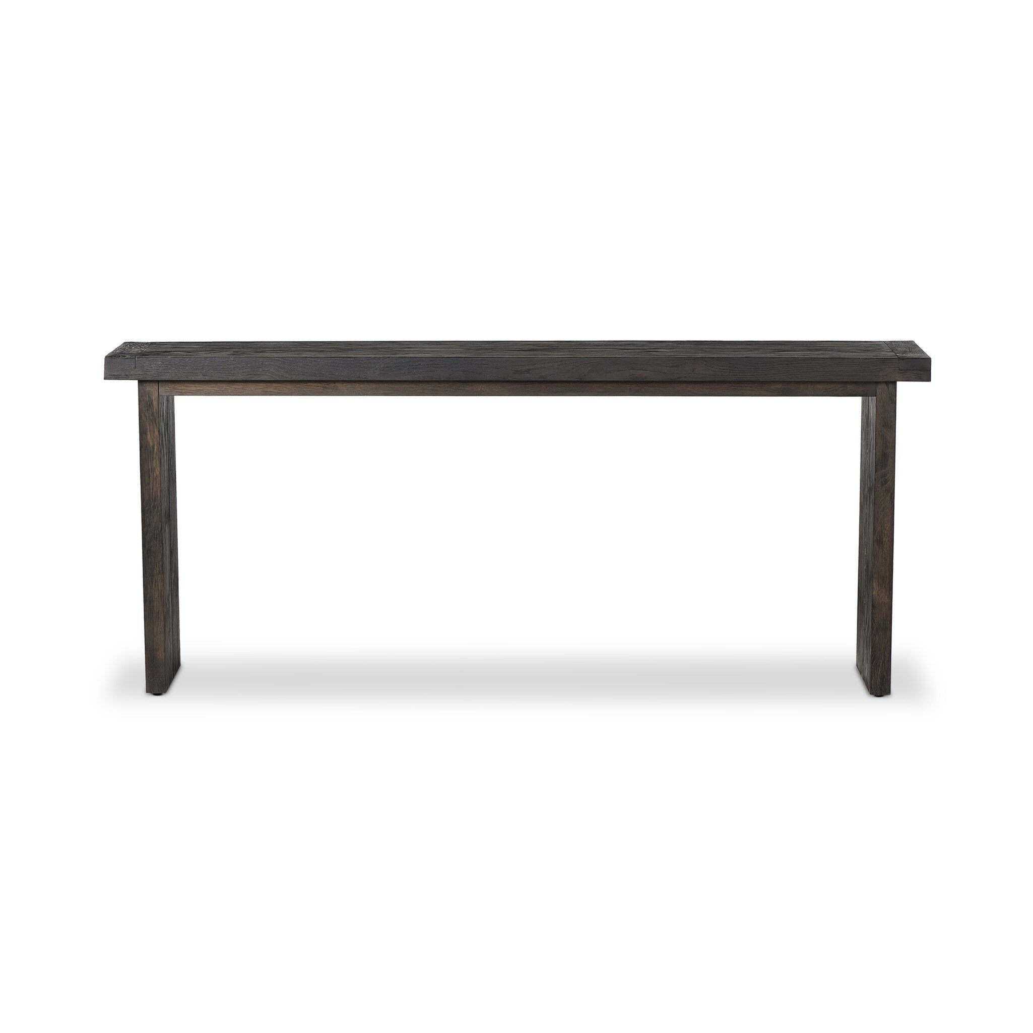 Warby Console Table - Worn Black Veneer