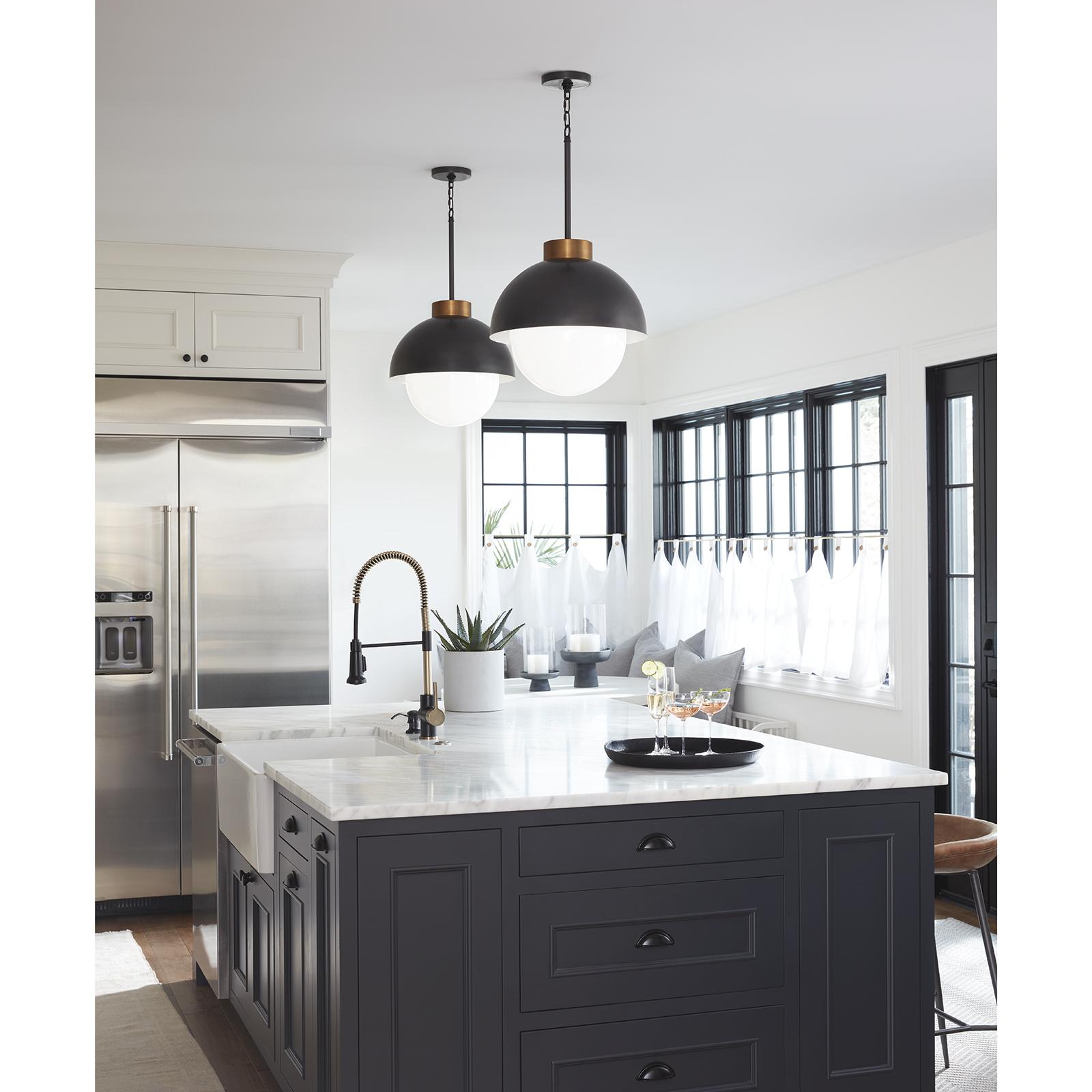 Montreux Pendant (Oil Rubbed Bronze and Natural Brass)