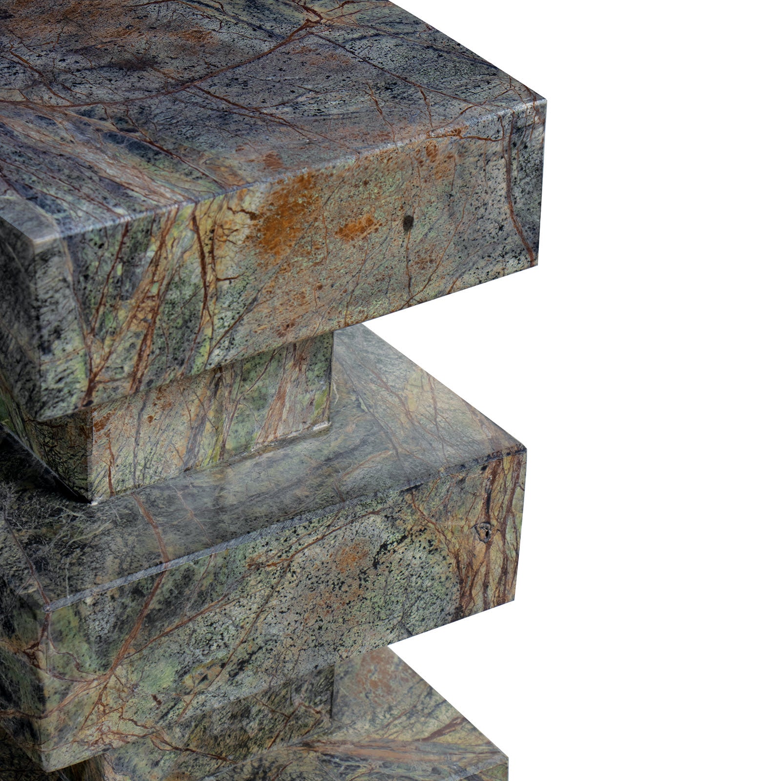 Charli Marble Accent Table (Green)