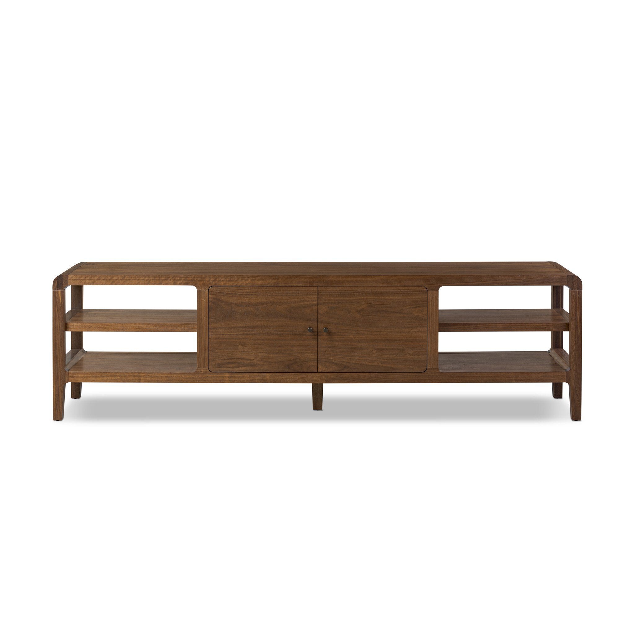 Hawkes Media Console - Dark Walnut Solid