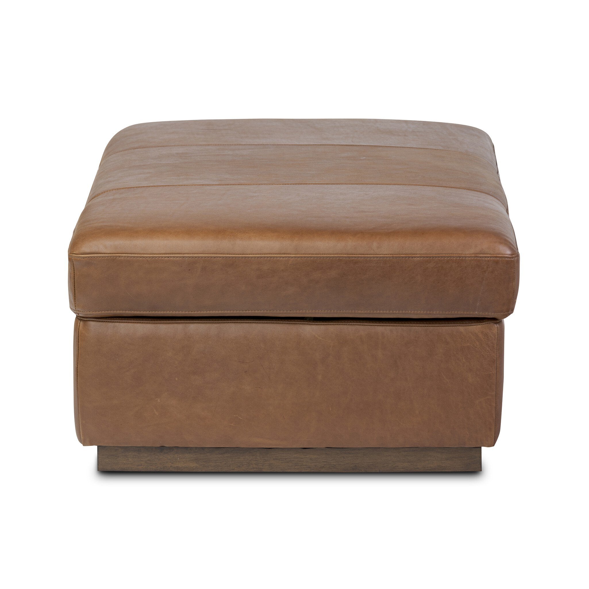 Alec Storage Ottoman - Dulane Mahogany