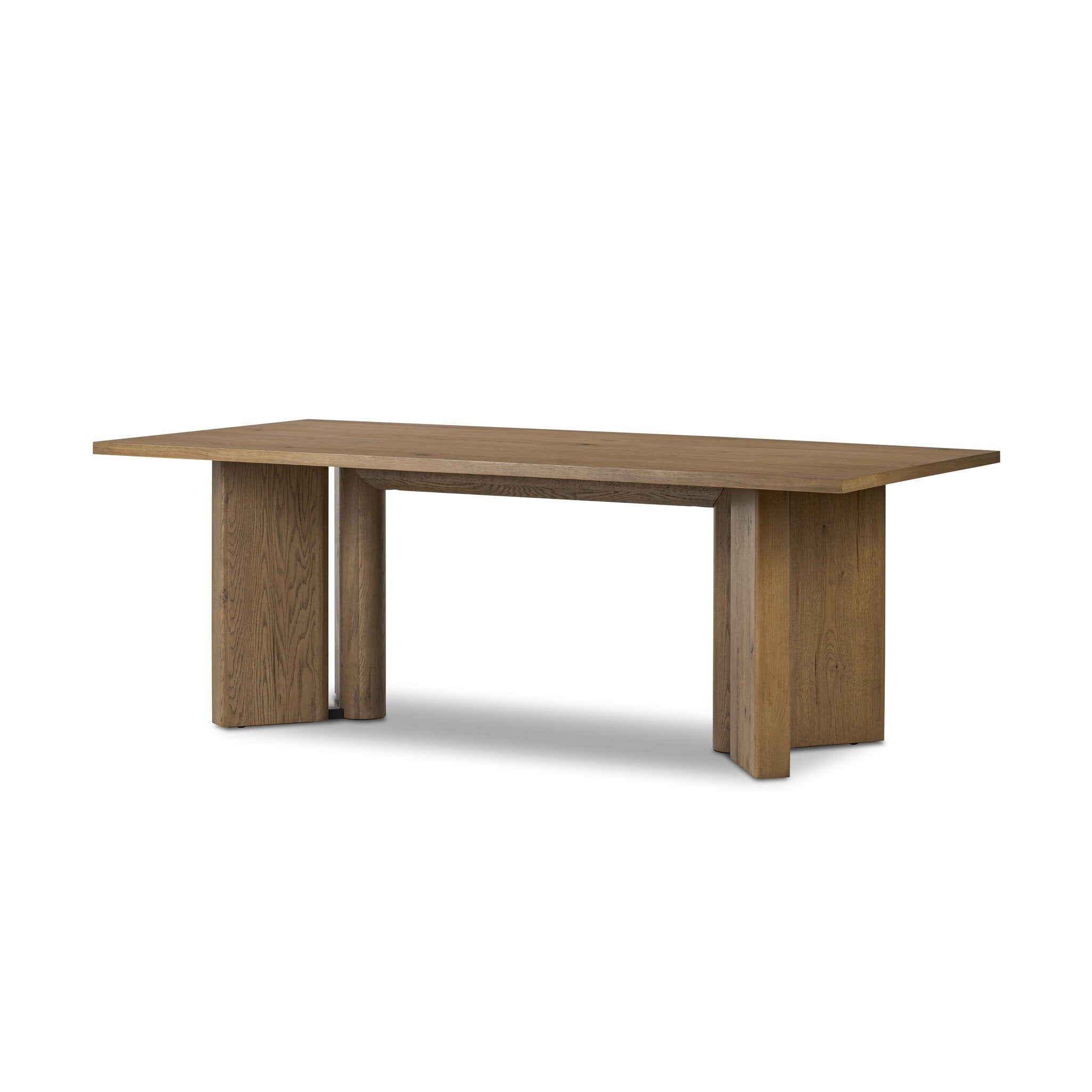 Huxley Dining Table - Rubbed Light Oak Veneer