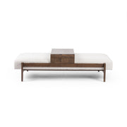 Fawkes Rectangle Ottoman - Brunswick Pebble