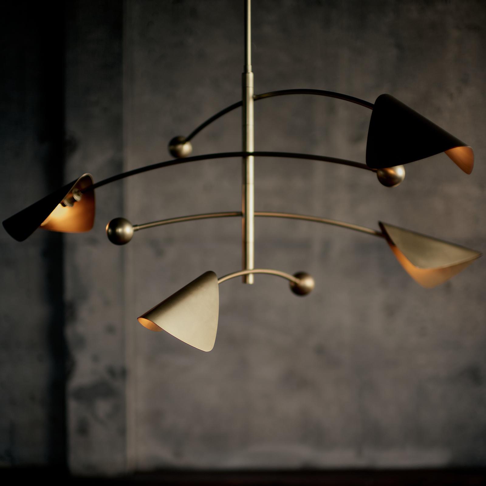 Eclipse Chandelier (Natural Brass)