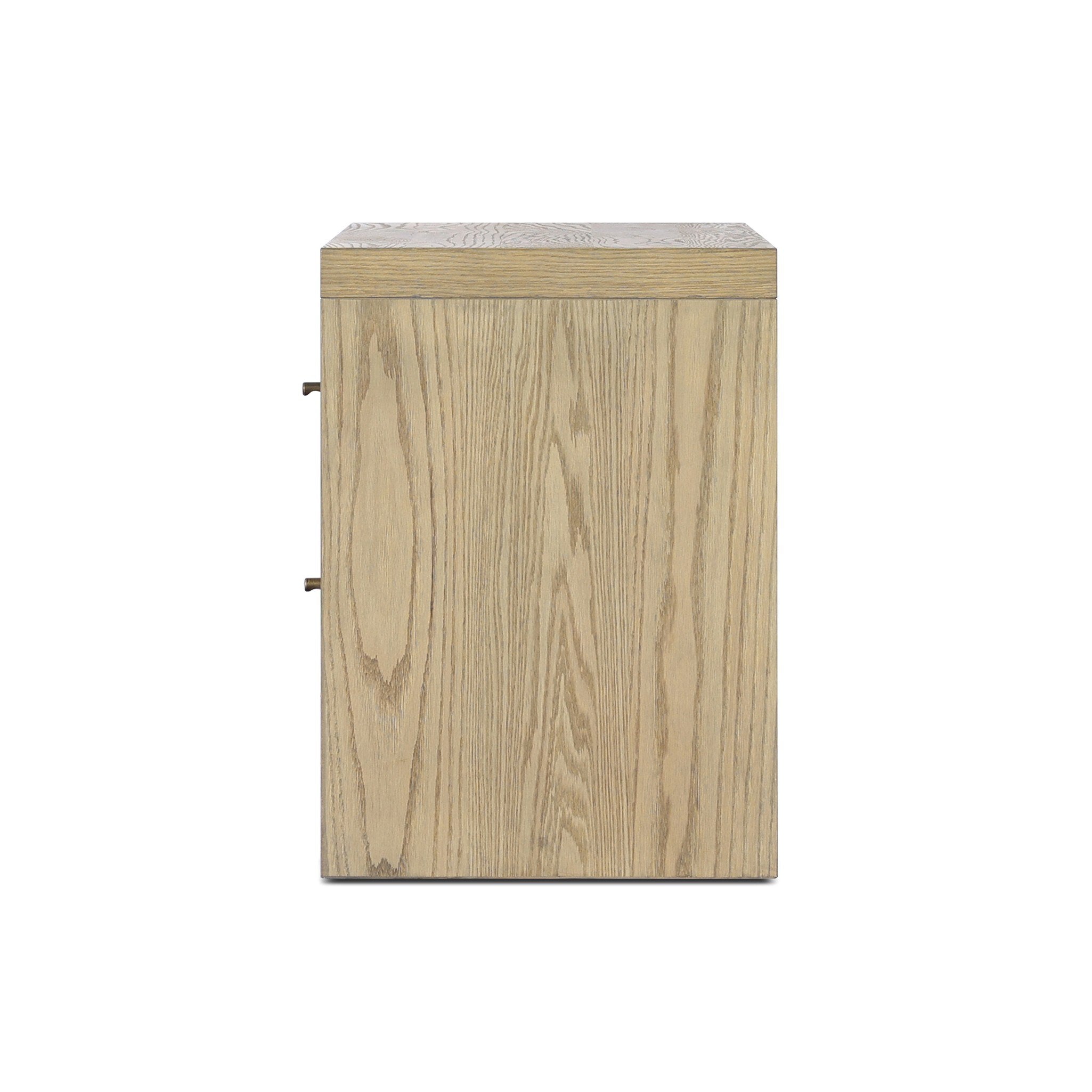 Torrington Charging Nightstand - Sandy Oak Resawn