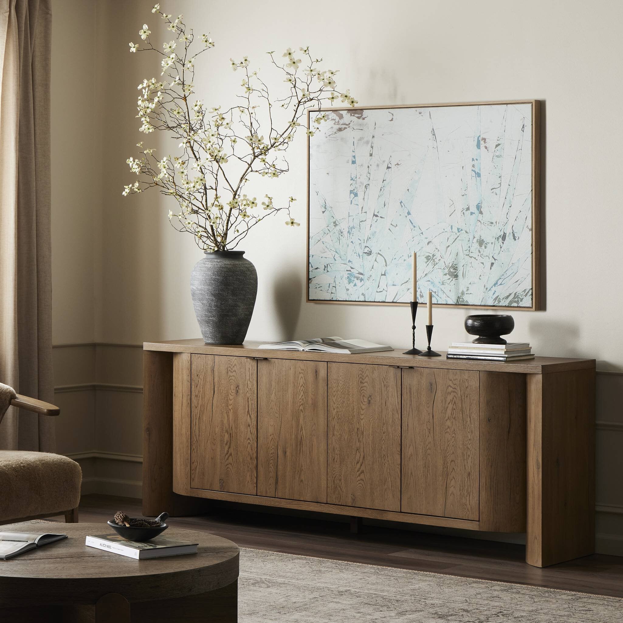Cristopher Sideboard - Rubbed Light Oak Veneer