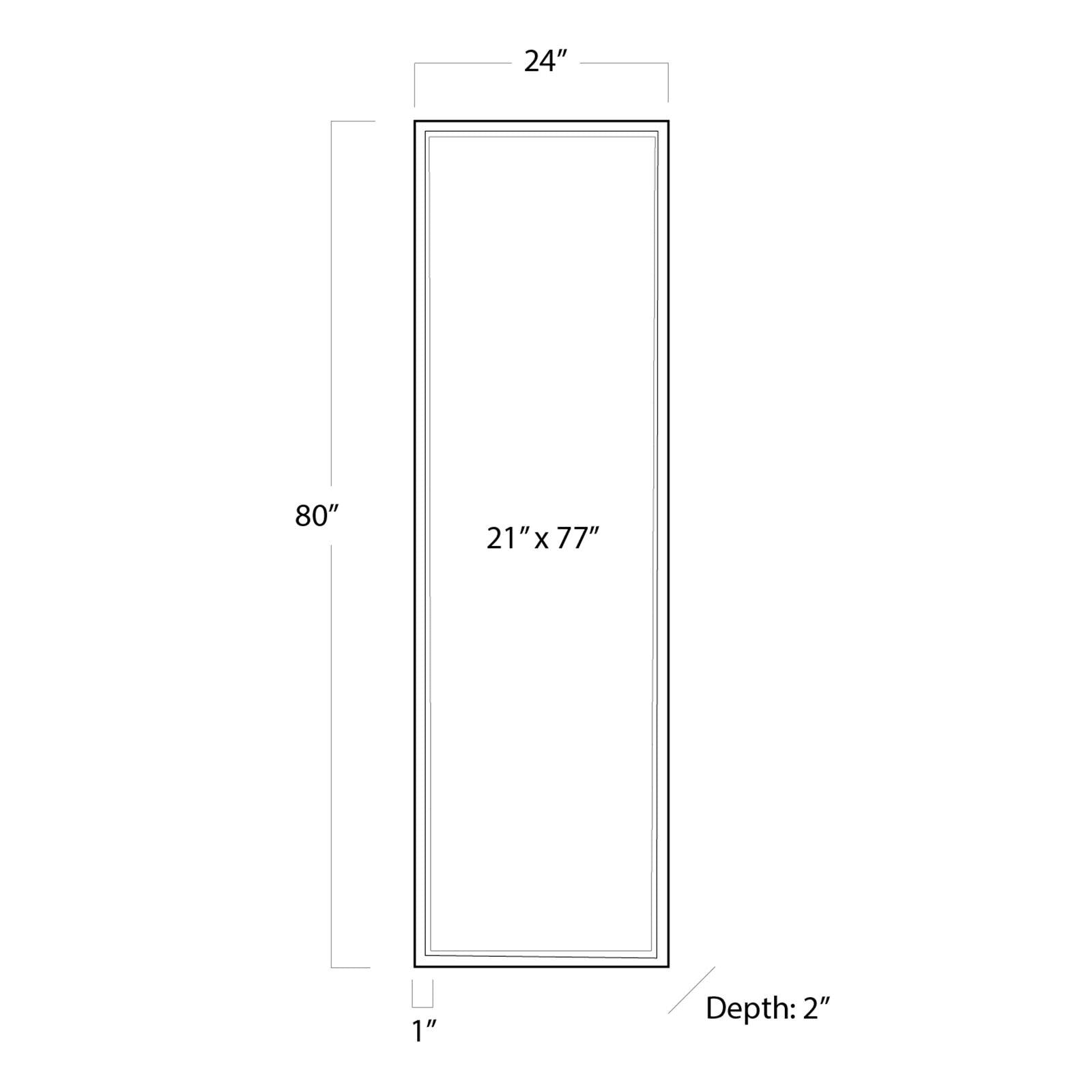 Dressing Room Mirror (Steel)