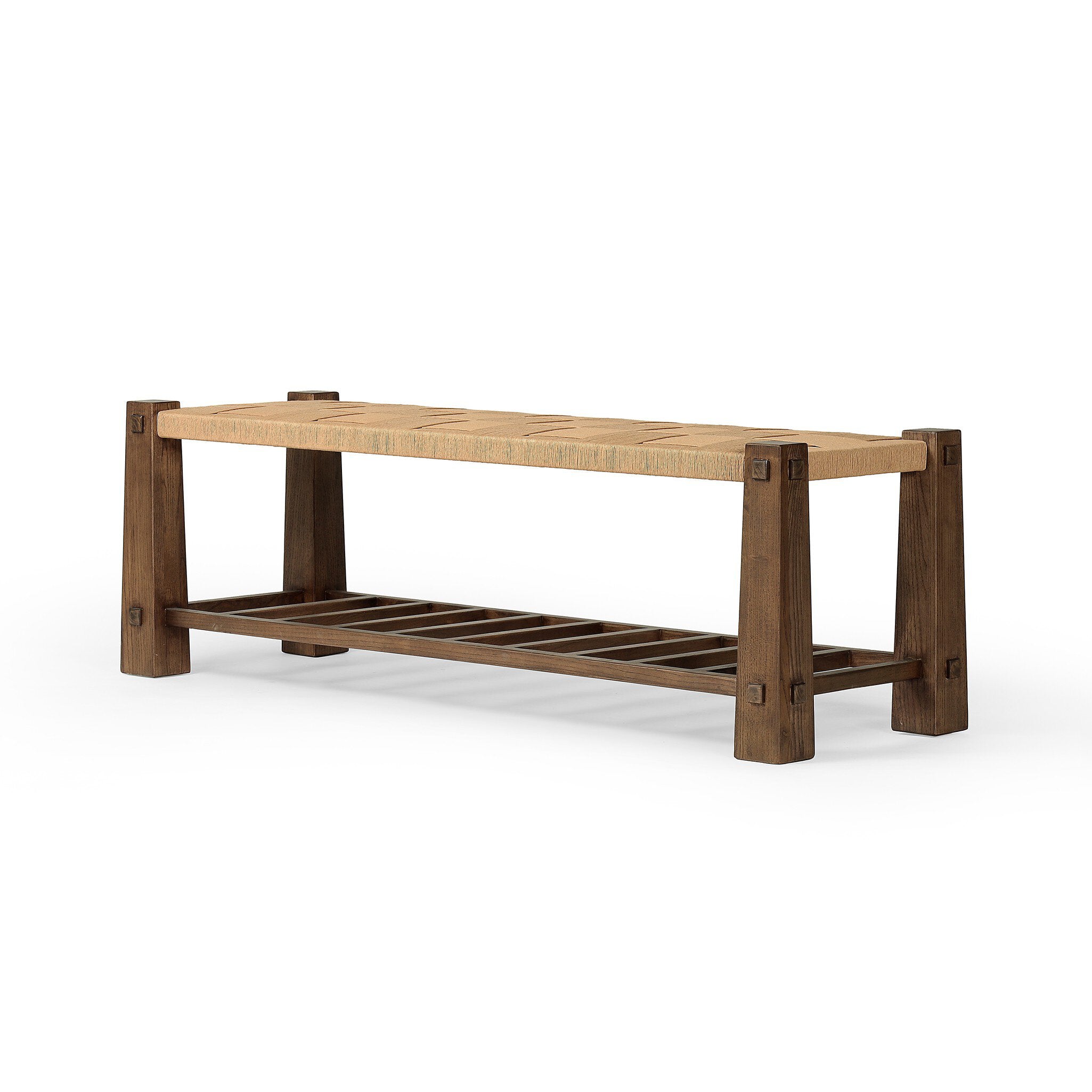 Malin Accent Bench - Natural Paper Cord