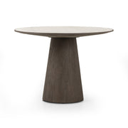 Skye Round Dining Table - White Marble