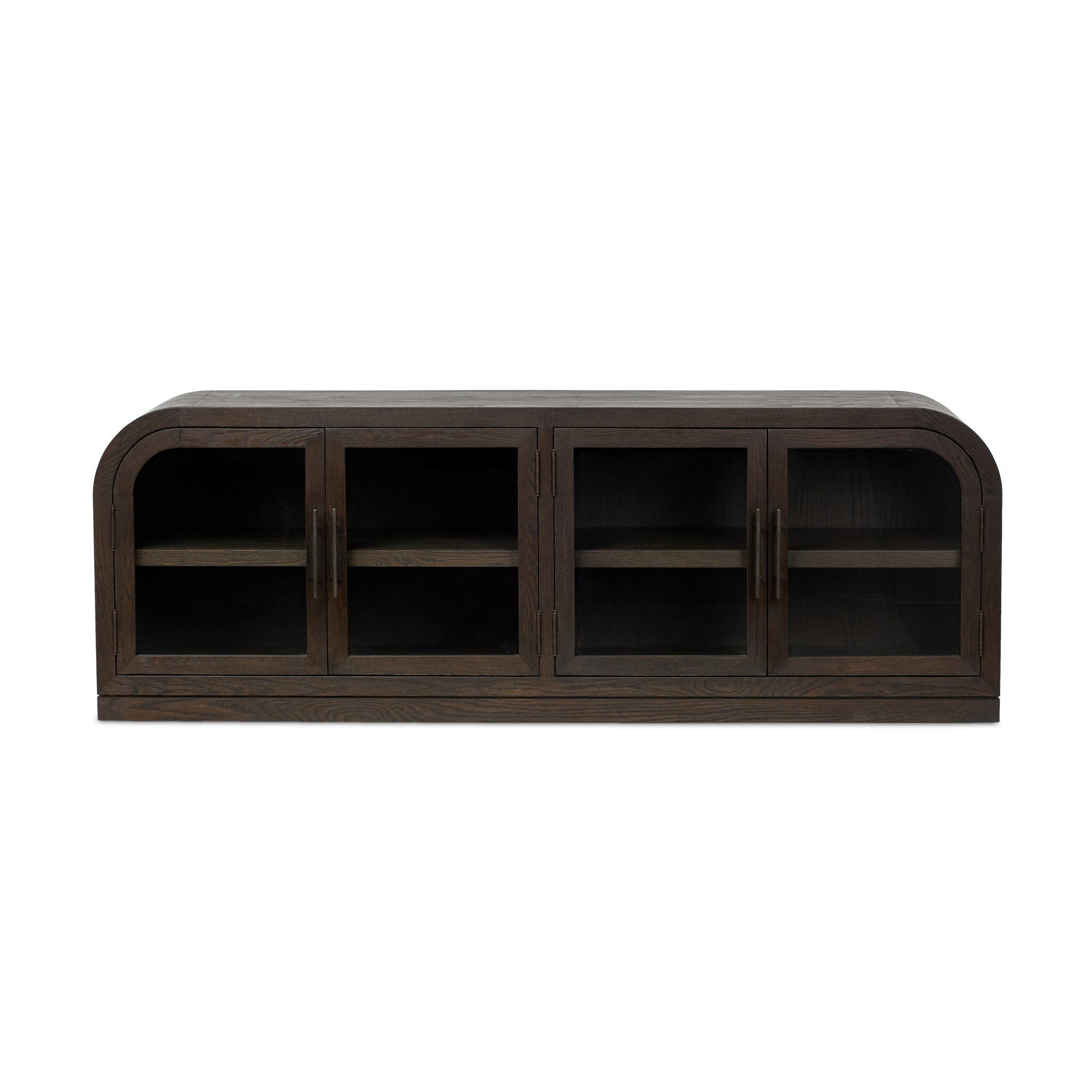 Hepburn Media Console - Dark Anthracite Oak Veneer