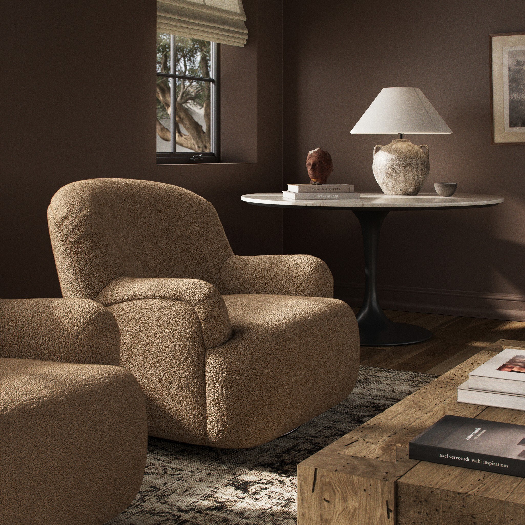 Kadon Chair - Sheepskin Camel