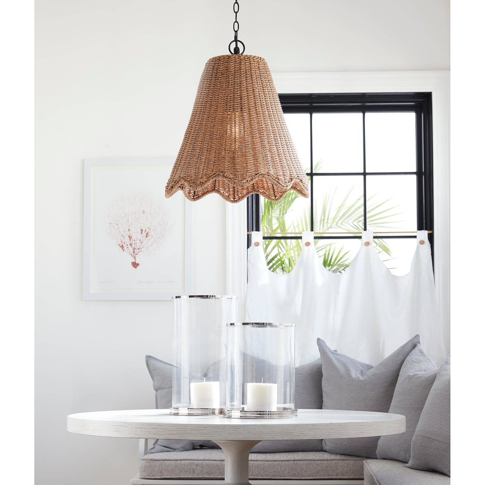 Summer Outdoor Pendant Large (Weathered Natural)