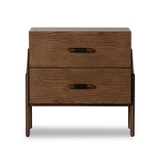 Halston Nightstand - Terra Brown Ash Veneer