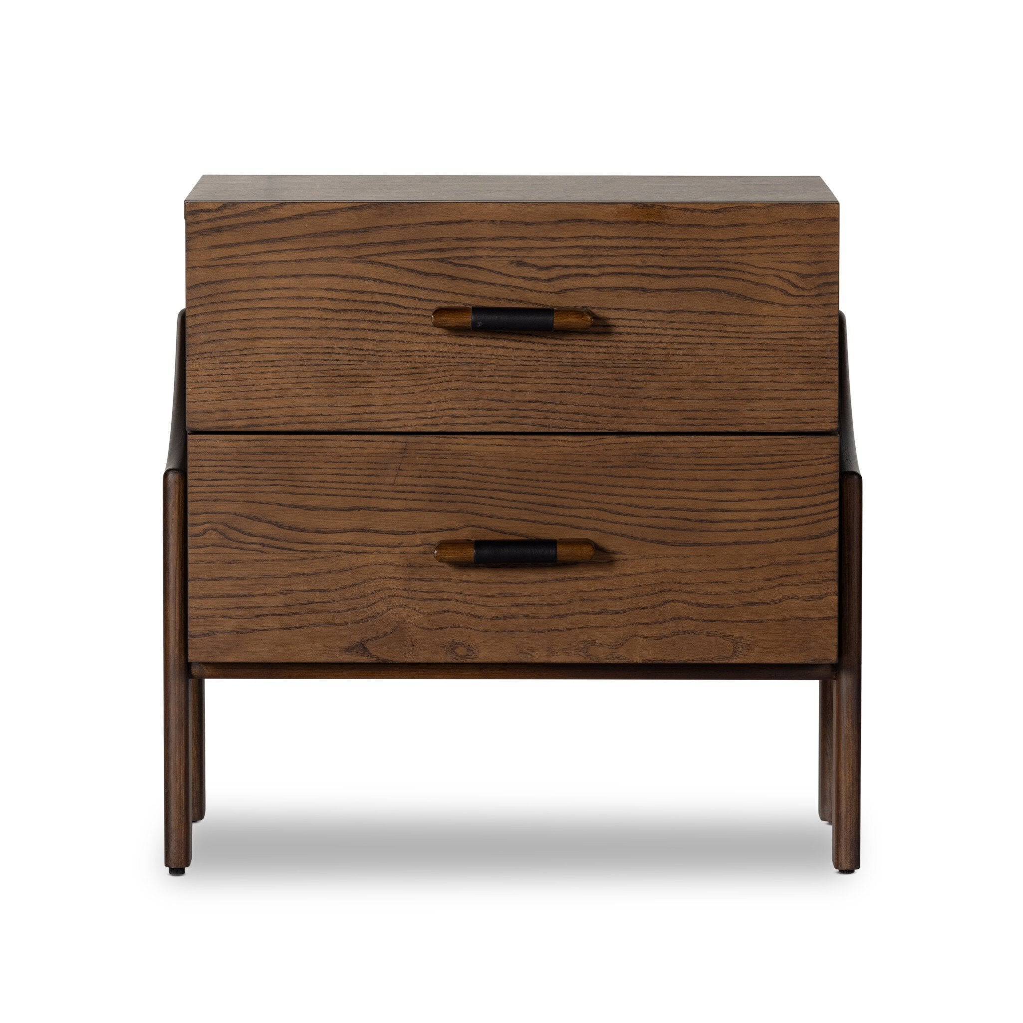 Halston Nightstand - Terra Brown Ash Veneer