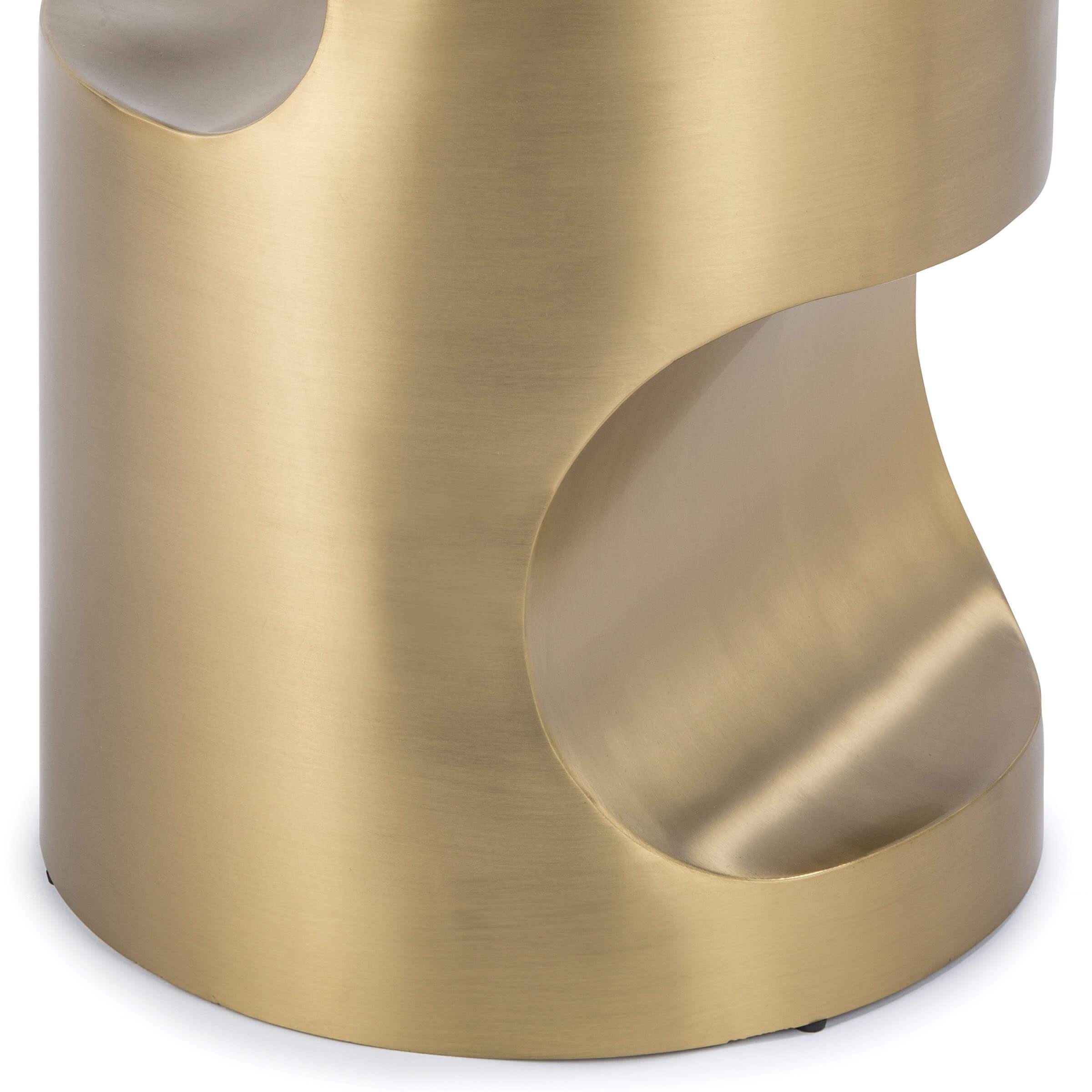 Nathan Side Table (Brass)
