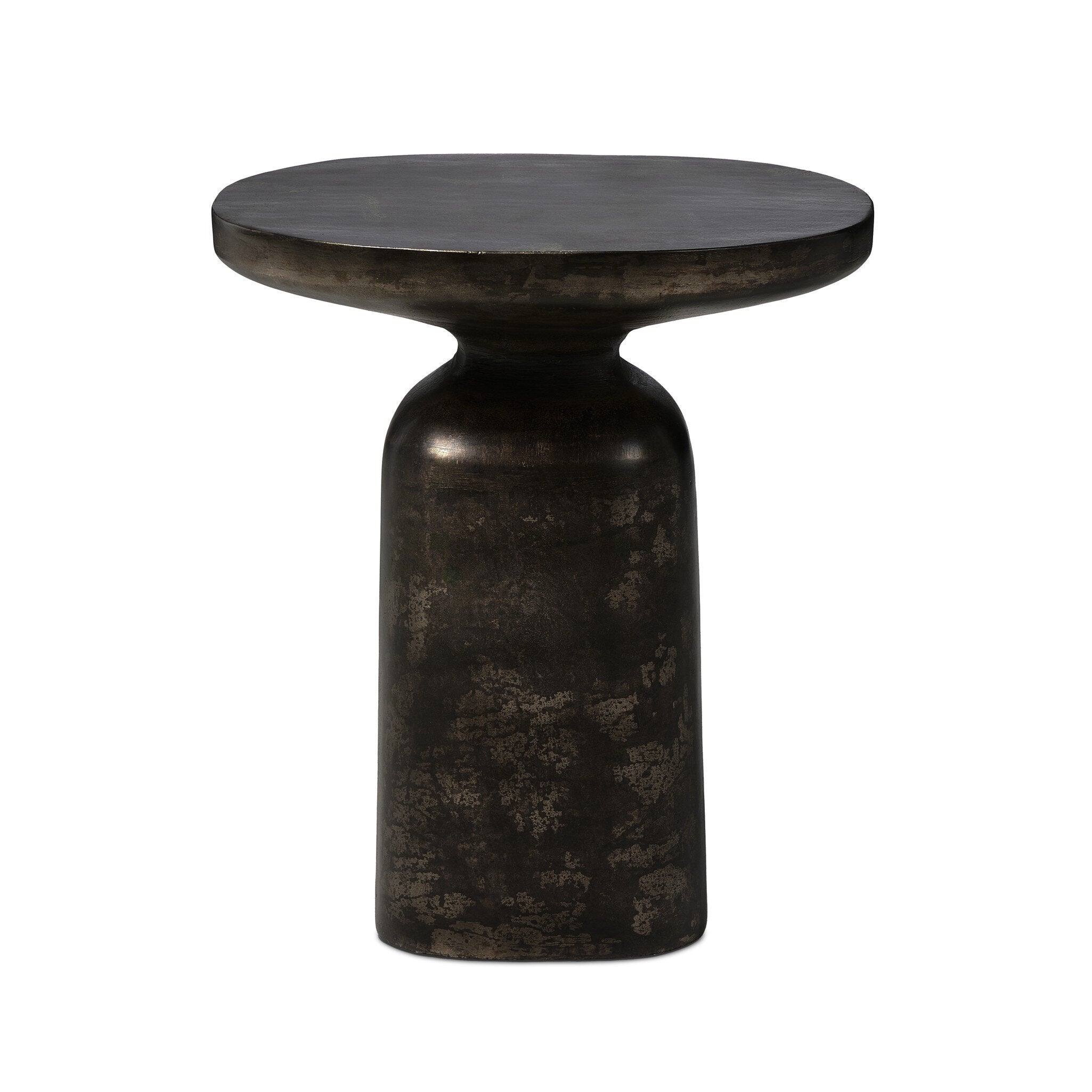 Odessa End Table - Distressed Bronze