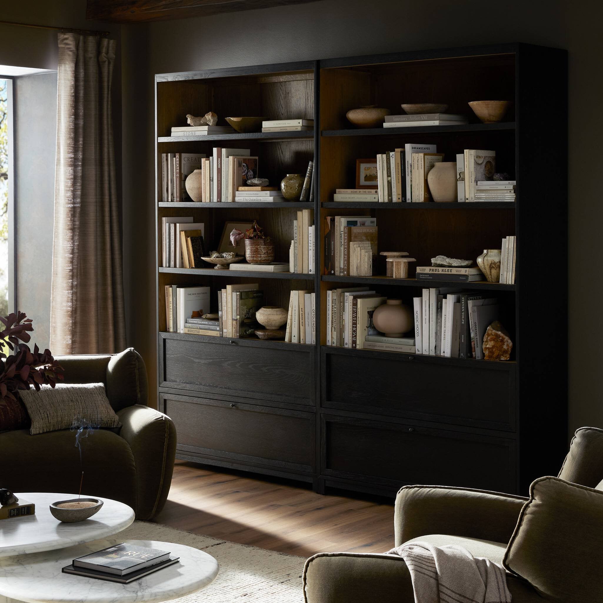 Millie Bookcase - Drifted Matte Black