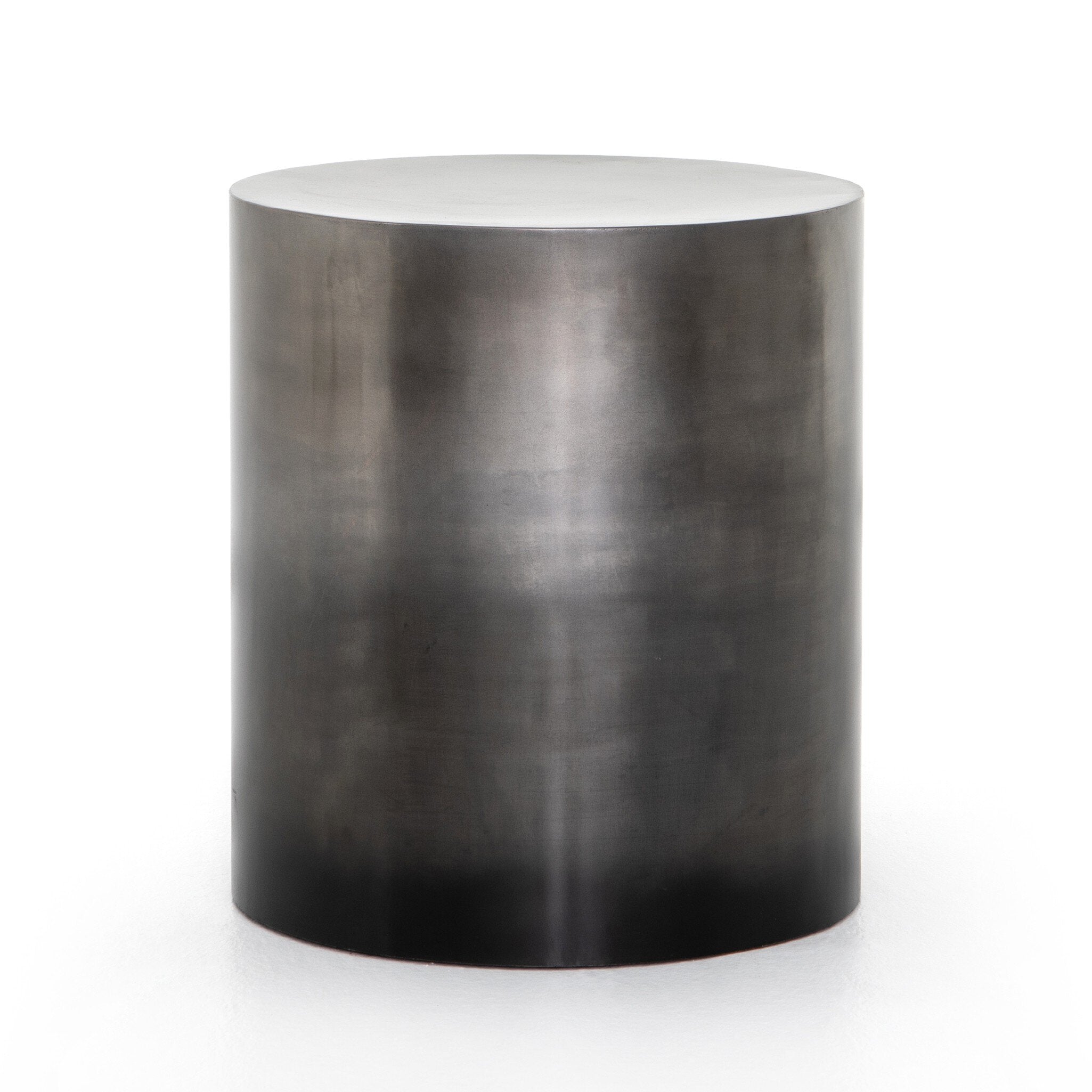 Cameron End Table - Ombre Antique Pewter