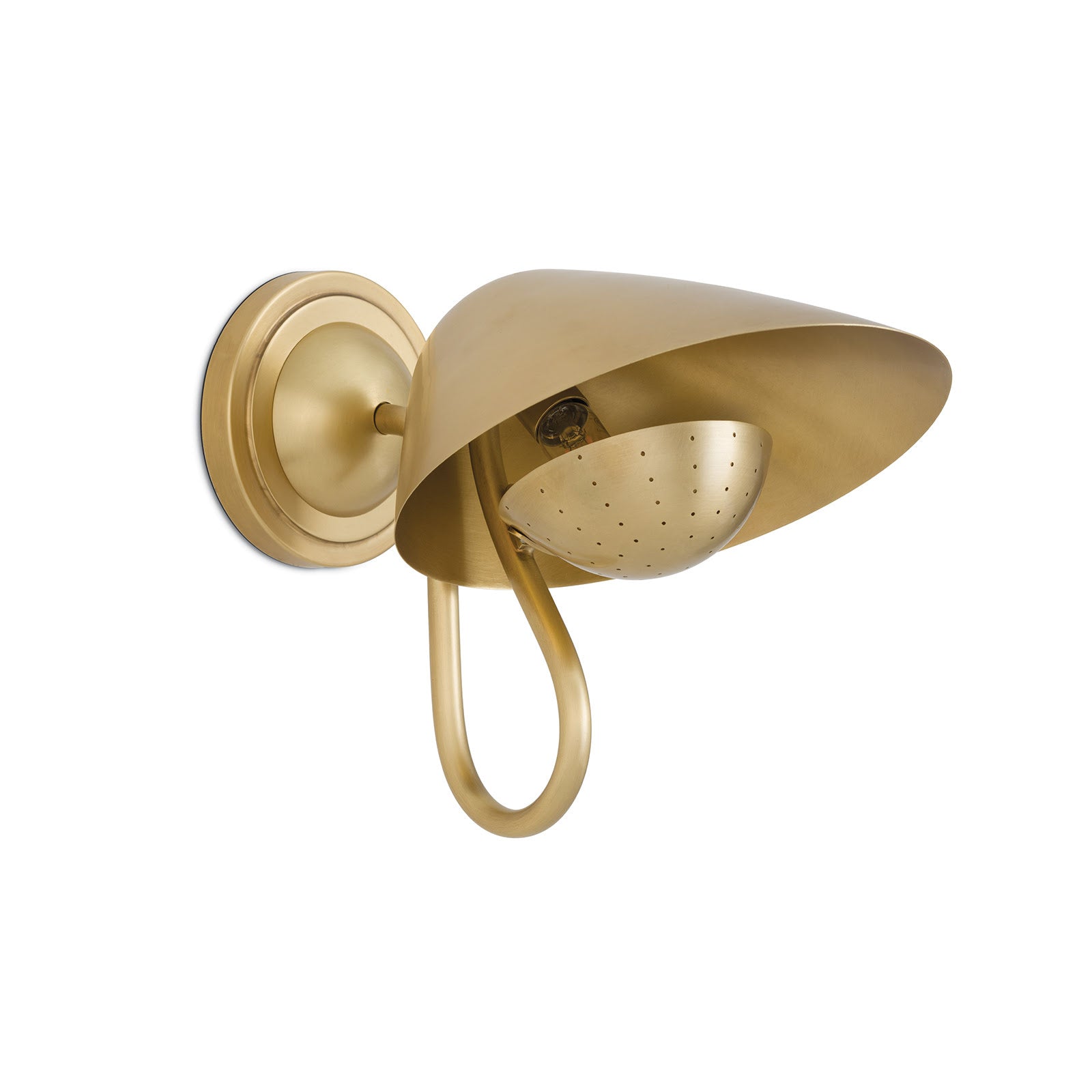 Keaton Sconce Single (Natural Brass)