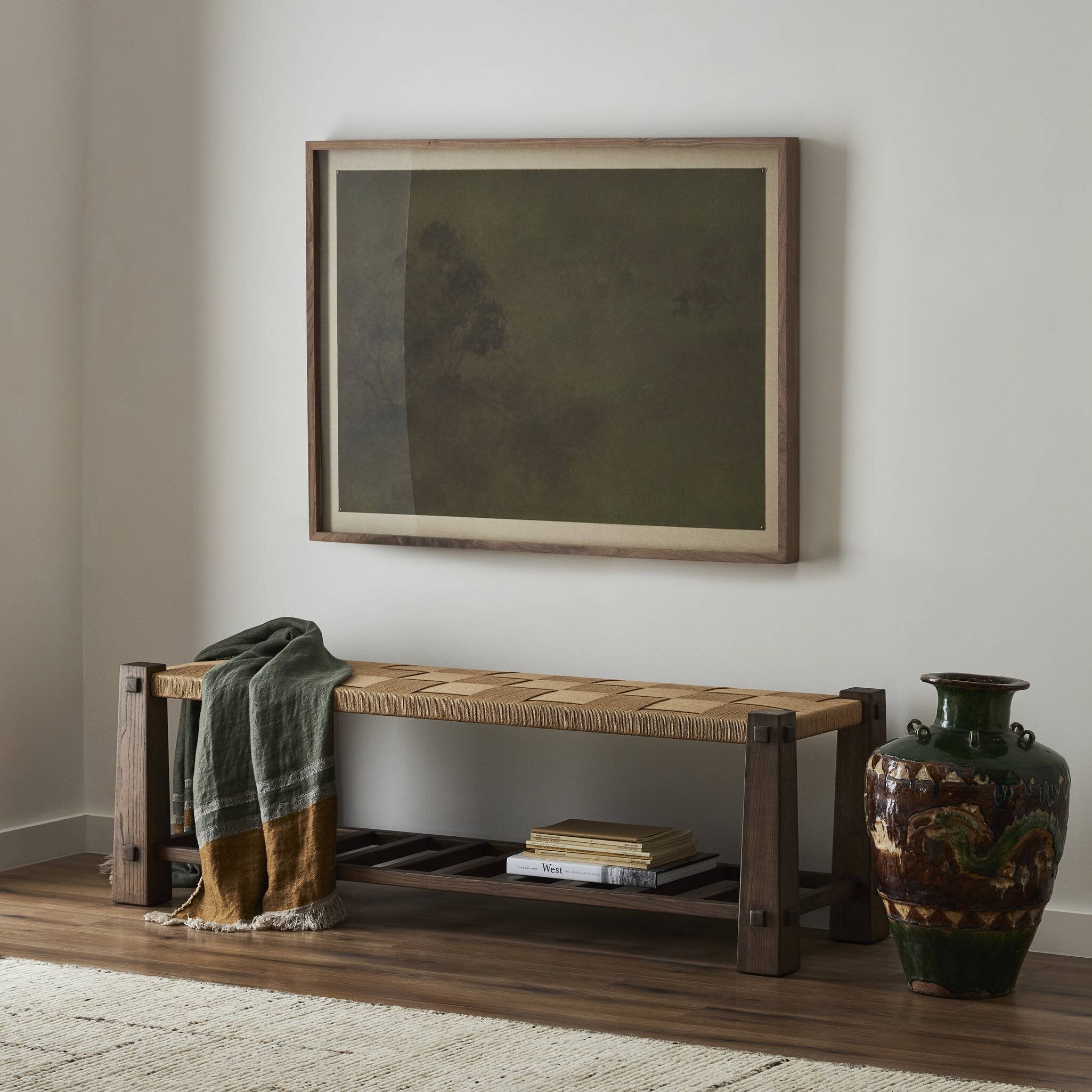Malin Accent Bench - Natural Paper Cord