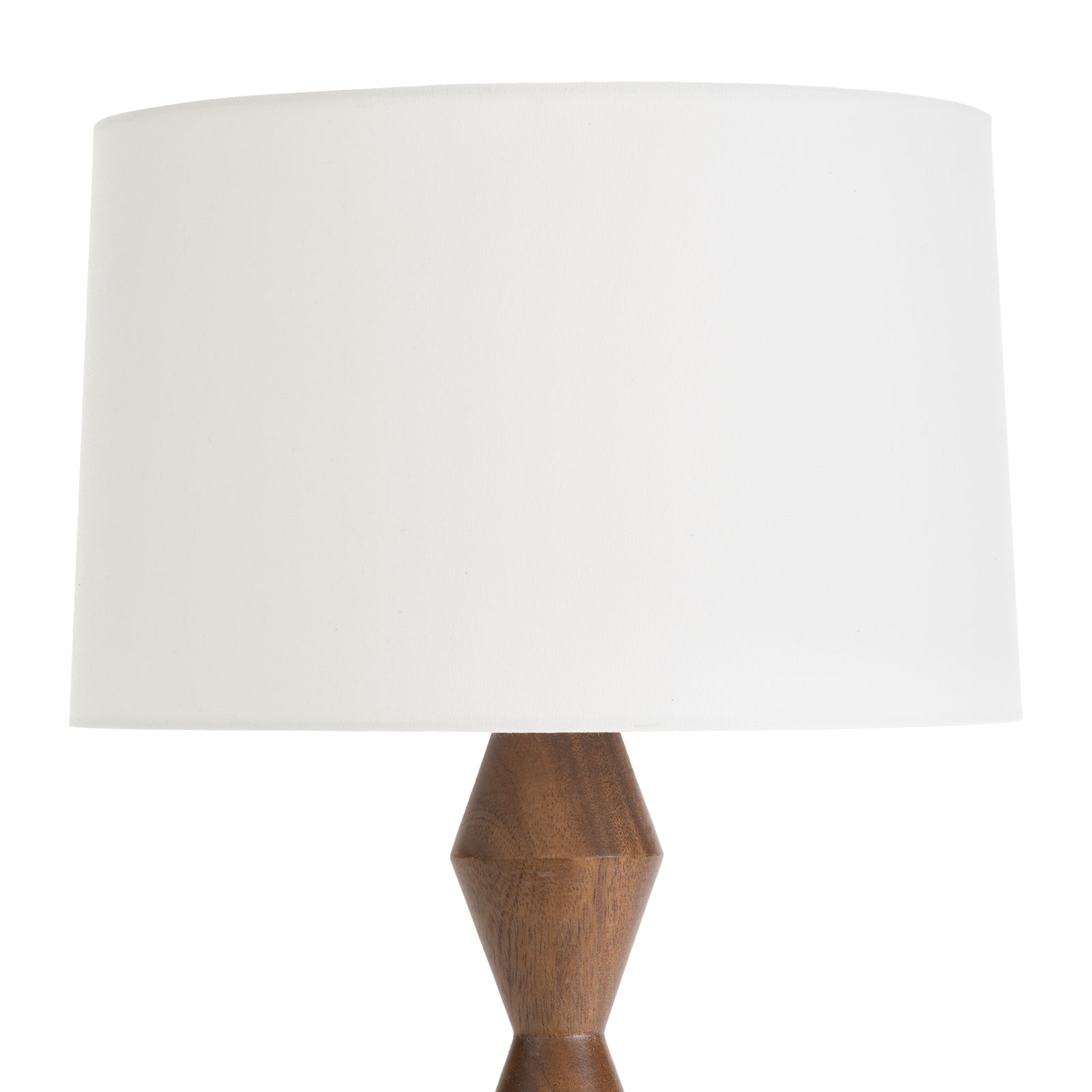 Crew Walnut Buffet Lamp (Natural Linen Shade)