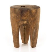 Kyra Outdoor End Table - Aged Natural Teak