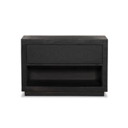 Warby Nightstand - Worn Black Veneer