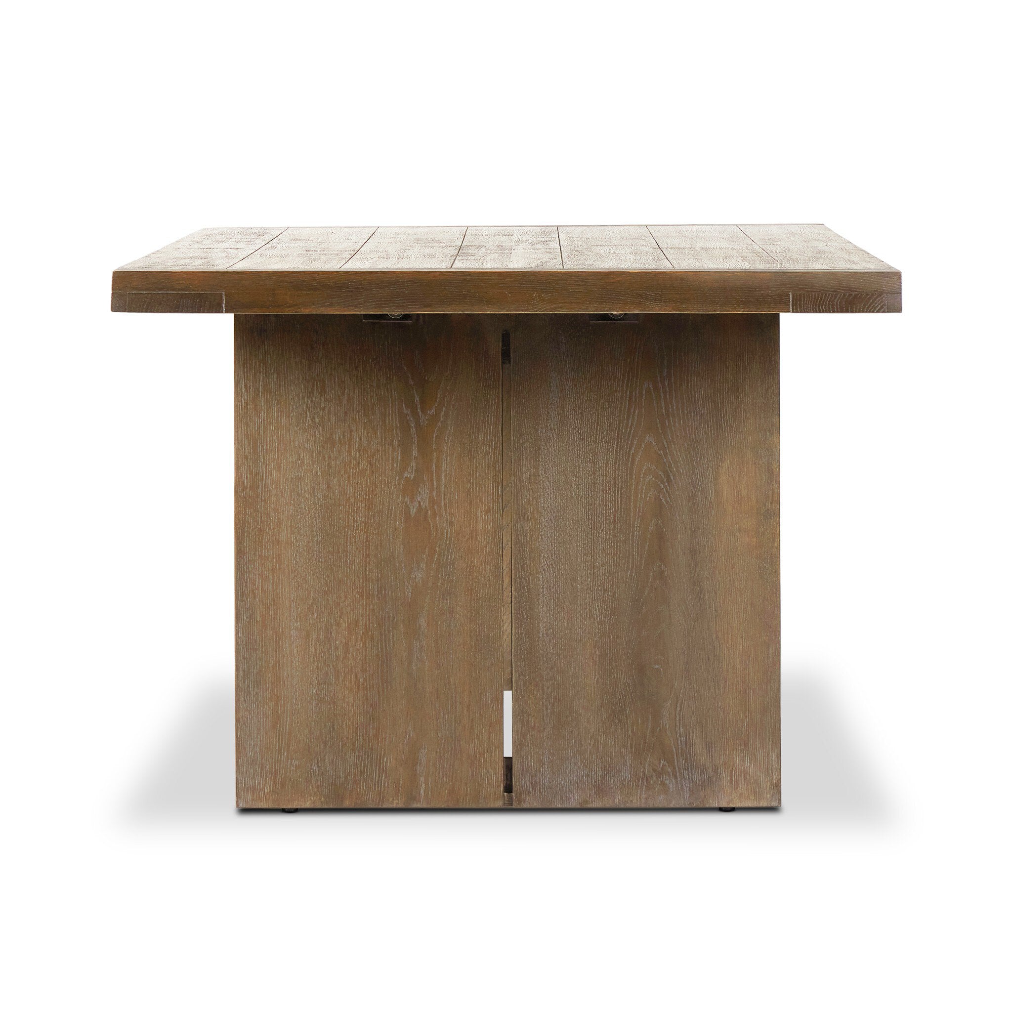 Warby Dining Table - Worn Oak Veneer