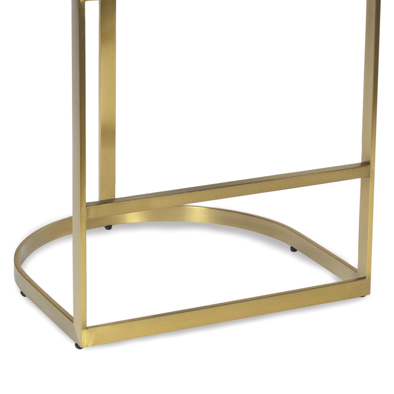 Owen Leather Counter Stool (Modern Black)