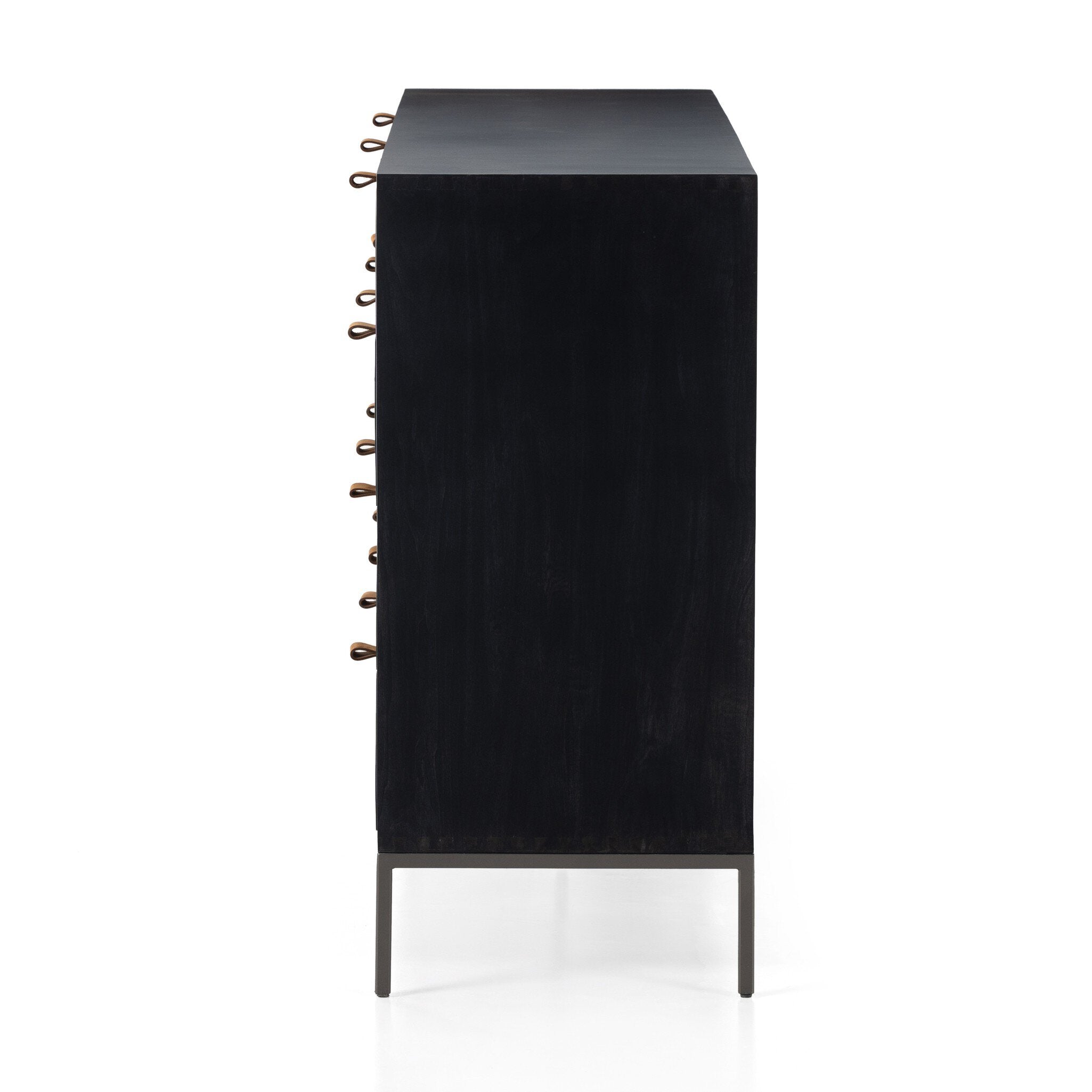 Trey 9 Drawer Dresser - Black Wash Poplar