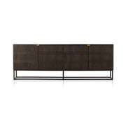 Kelby Closed Media Console - Vintage Brown