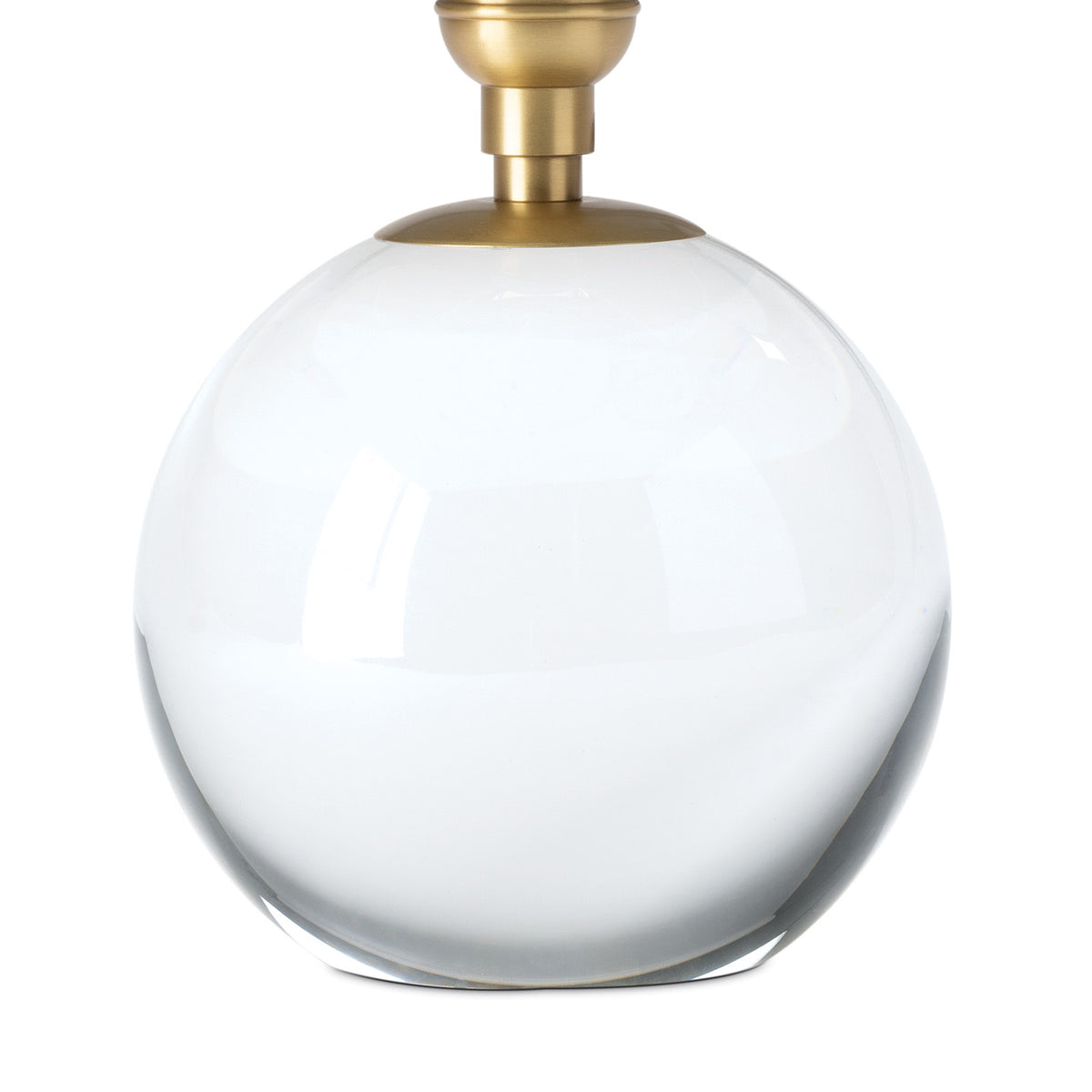 Giorgio Crystal Mini Lamp (Natural Brass with Umber Scalloped Shade)