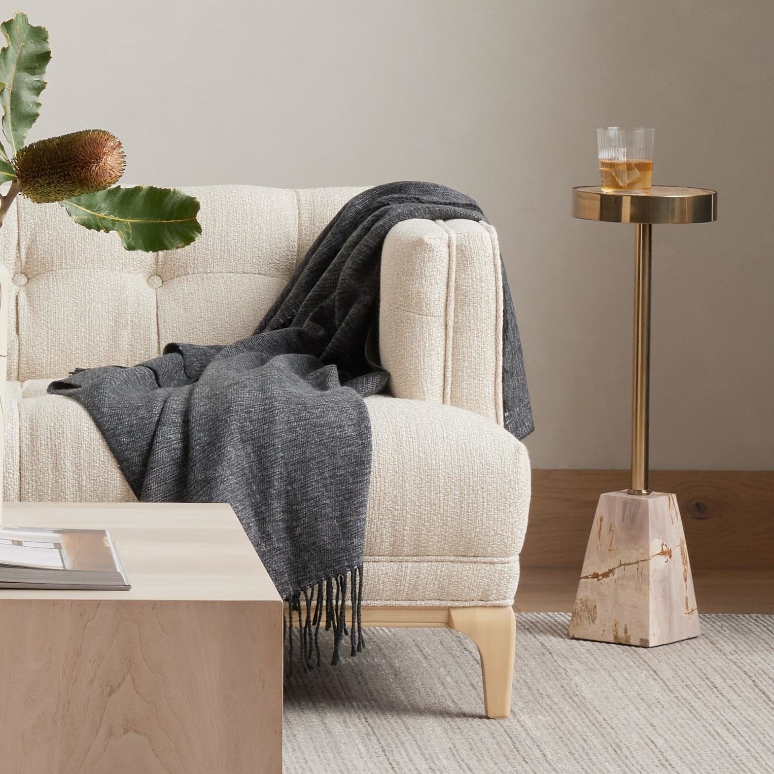 Galen End Table - Light Petrified Wood