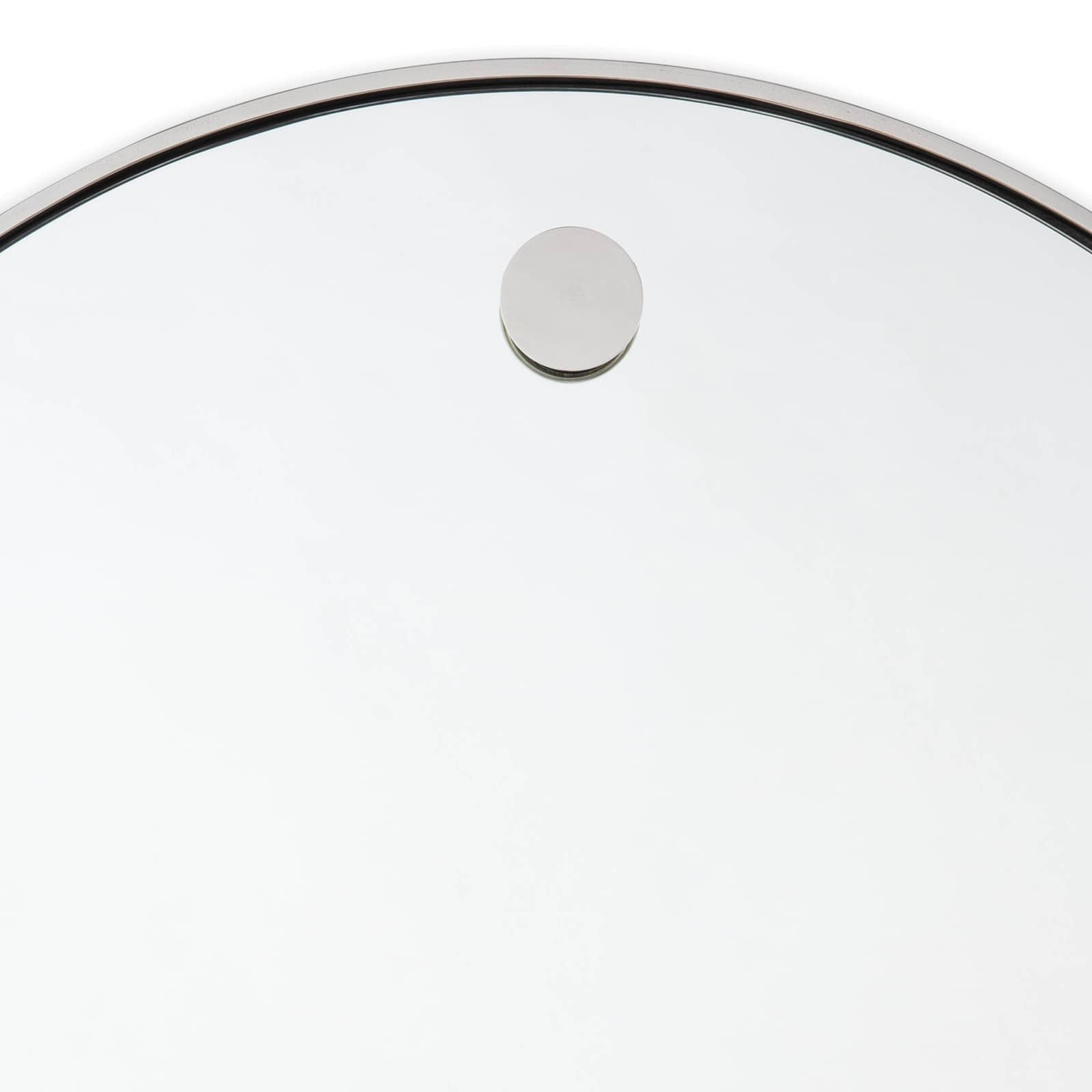 Hanging Circular Mirror (Polished Nickel)