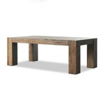 Abaso Dining Table - Rustic Wormwood Oak