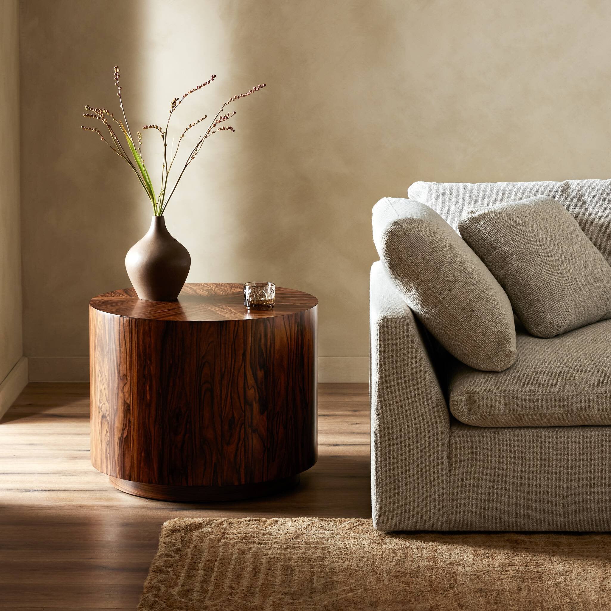 Renan End Table - Natural Morado Veneer
