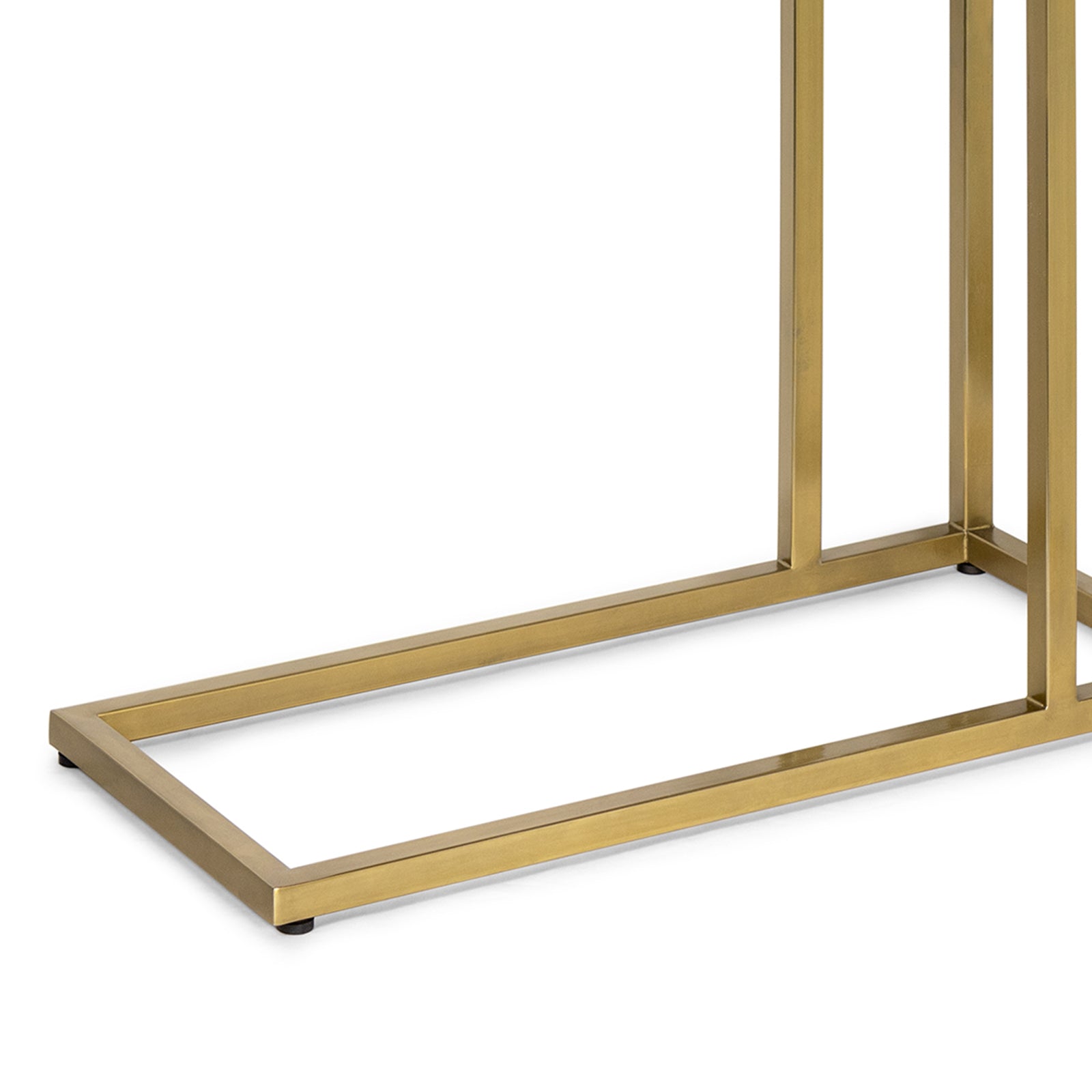 Echelon Sofa Hugger Table (Natural Brass)