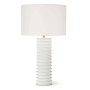 Nabu Metal Column Table Lamp (White)