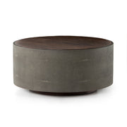 Crosby Round Coffee Table - Natural Peroba