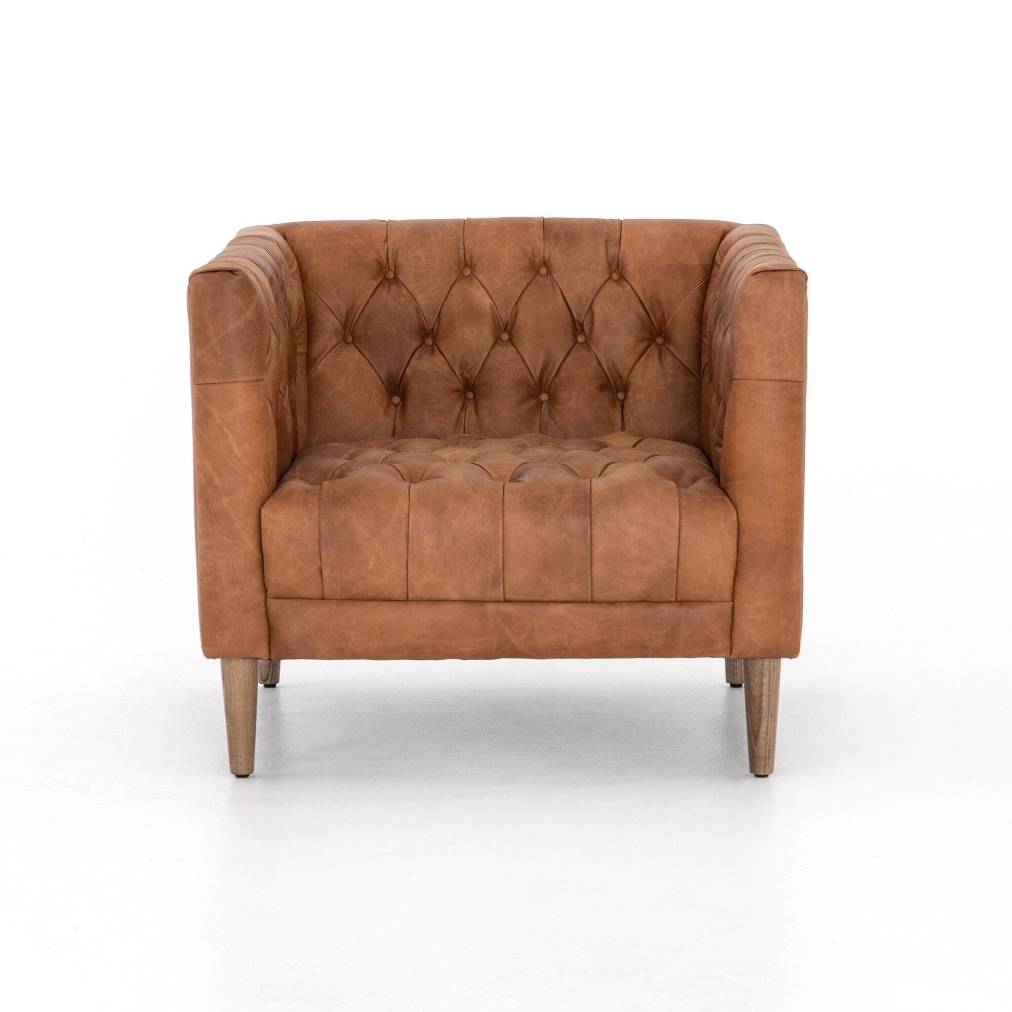 Williams Leather Chair - Natural Washed Camel